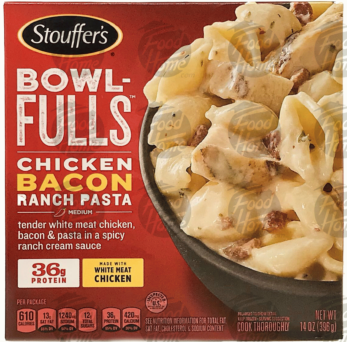 Stouffer's Bowl Fulls chicken bacon ranch pasta, frozen entree Full-Size Picture